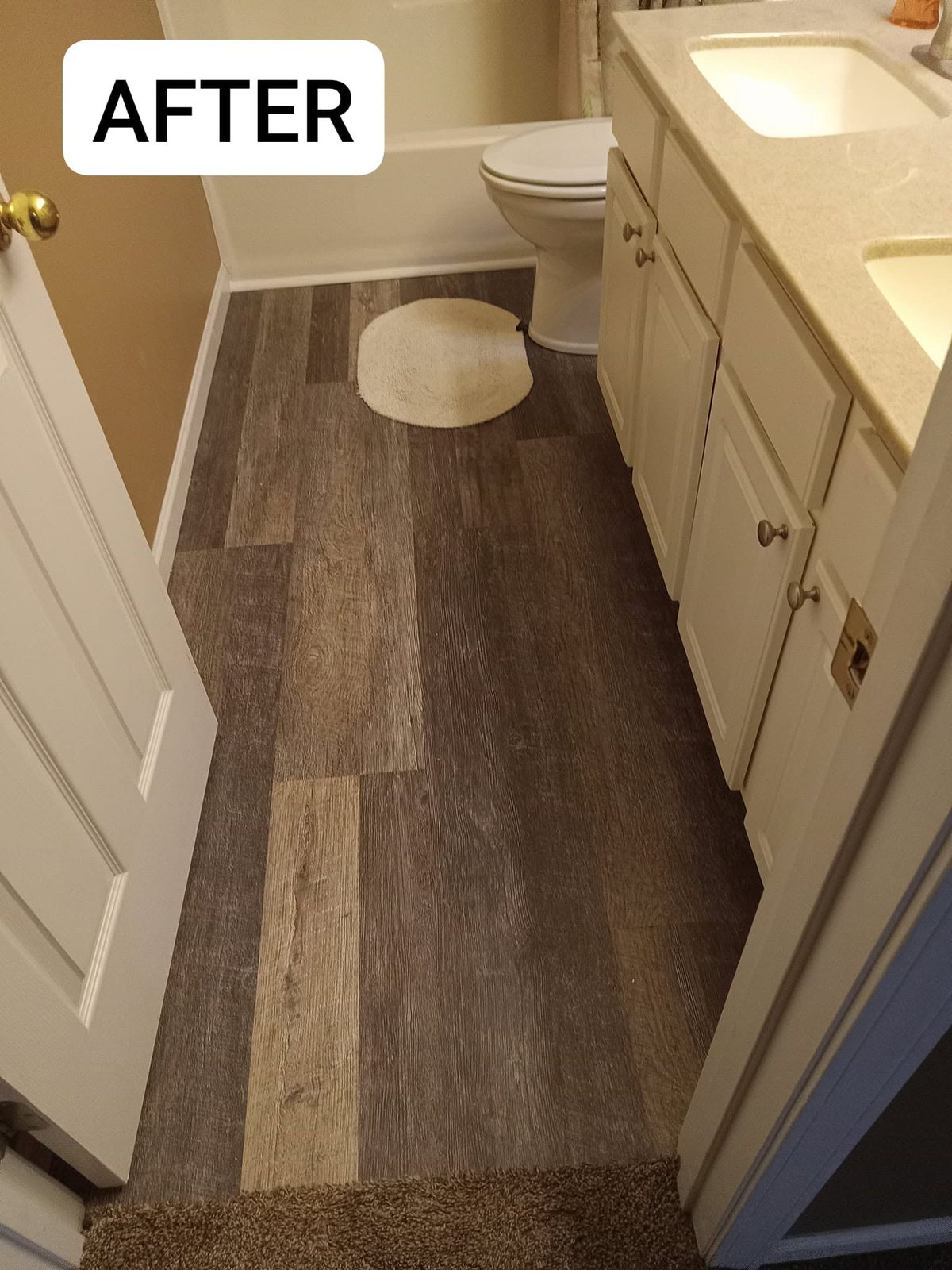 After — new floor installed by B&W