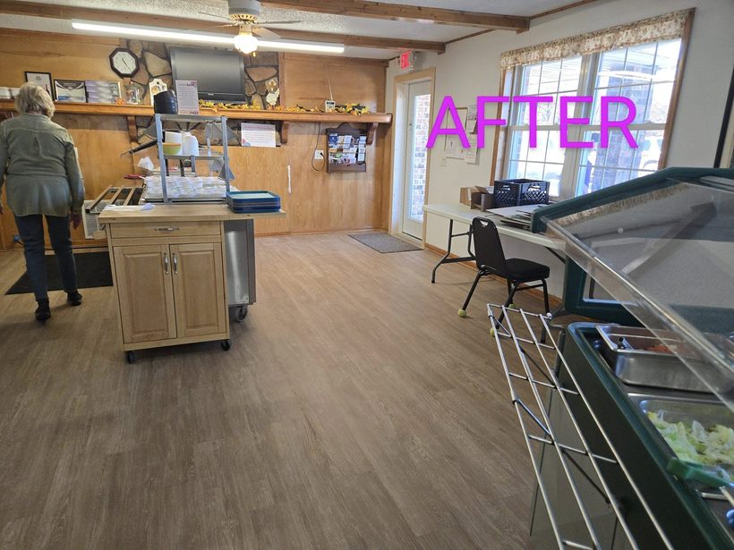 Commercial dining and serving area — B&W Floor Covering, Lake of the Ozarks